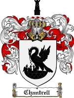 Chantrell Family Crest / Coat of Arms JPG or PDF Image Download