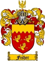 Fisher Family Crest / Coat of Arms JPG or PDF Image Download