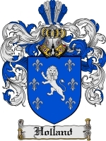 Holland Family Crest / Coat of Arms JPG or PDF Image Download