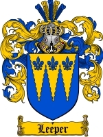 Leeper Family Crest / Coat of Arms JPG or PDF Image Download - Coat of Arms