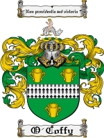 O'Coffy Family Crest / Coat of Arms JPG or PDF Image Download
