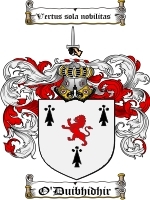 O'Duibhidhir Family Crest / Coat of Arms JPG or PDF Image Download