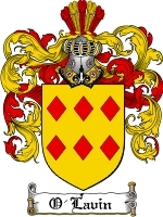 O'Lavin Family Crest / Coat of Arms JPG or PDF Image Download