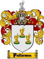 Patterson Family Crest / Coat of Arms JPG or PDF Image Download - Coat