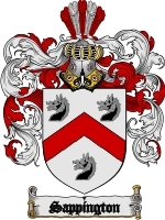 Sappington Family Crest / Coat of Arms JPG or PDF Image Download