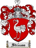 Strauss Family Crest / Coat of Arms JPG or PDF Image Download