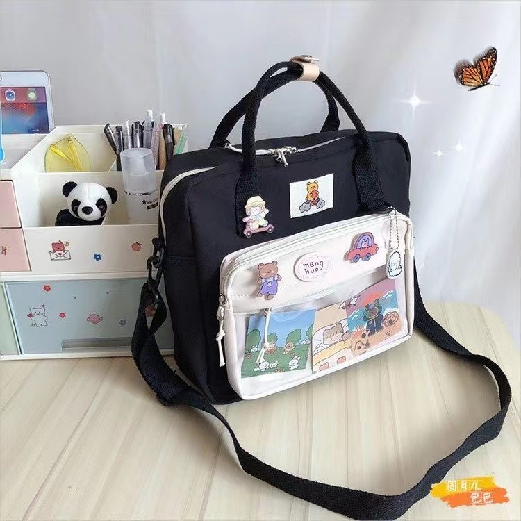 Japanese Style School Bags For Teenage Girls Preppy Tote Bag Nylon Bag
