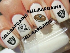 Oakland Raiders Nfl Football Logos》Tattoo Nail Art Decals《Non Toxic - $15.99