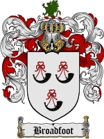 Broadfoot Family Crest / Coat of Arms JPG or PDF Image Download