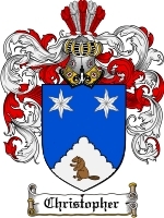 Christopher Family Crest / Coat of Arms JPG or PDF Image Download