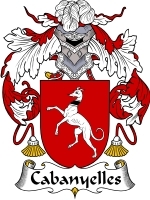Cabanyelles Family Crest / Coat of Arms JPG or PDF Image Download