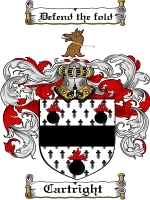 Cartright Family Crest / Coat of Arms JPG or PDF Image Download