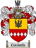 Ciaramella Family Crest / Coat of Arms JPG or PDF Image Download