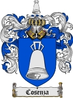 Cosenza Family Crest / Coat of Arms JPG or PDF Image Download