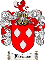 Freeman Family Crest / Coat of Arms JPG or PDF Image Download - Coat of ...