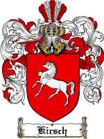 Kirsch Family Crest / Coat of Arms JPG or PDF Image Download