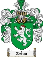 Ortun Family Crest / Coat of Arms JPG or PDF Image Download