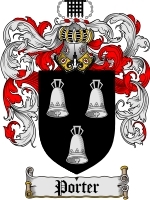 Porter Family Crest / Coat of Arms JPG or PDF Image Download
