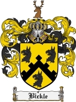 Bickle Family Crest / Coat of Arms JPG or PDF Image Download