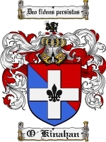 O'Kinahan Family Crest / Coat of Arms JPG or PDF Image Download