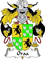 Oraa Family Crest / Coat of Arms JPG or PDF Image Download