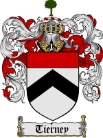 Tierney Family Crest / Coat of Arms JPG or PDF Image Download