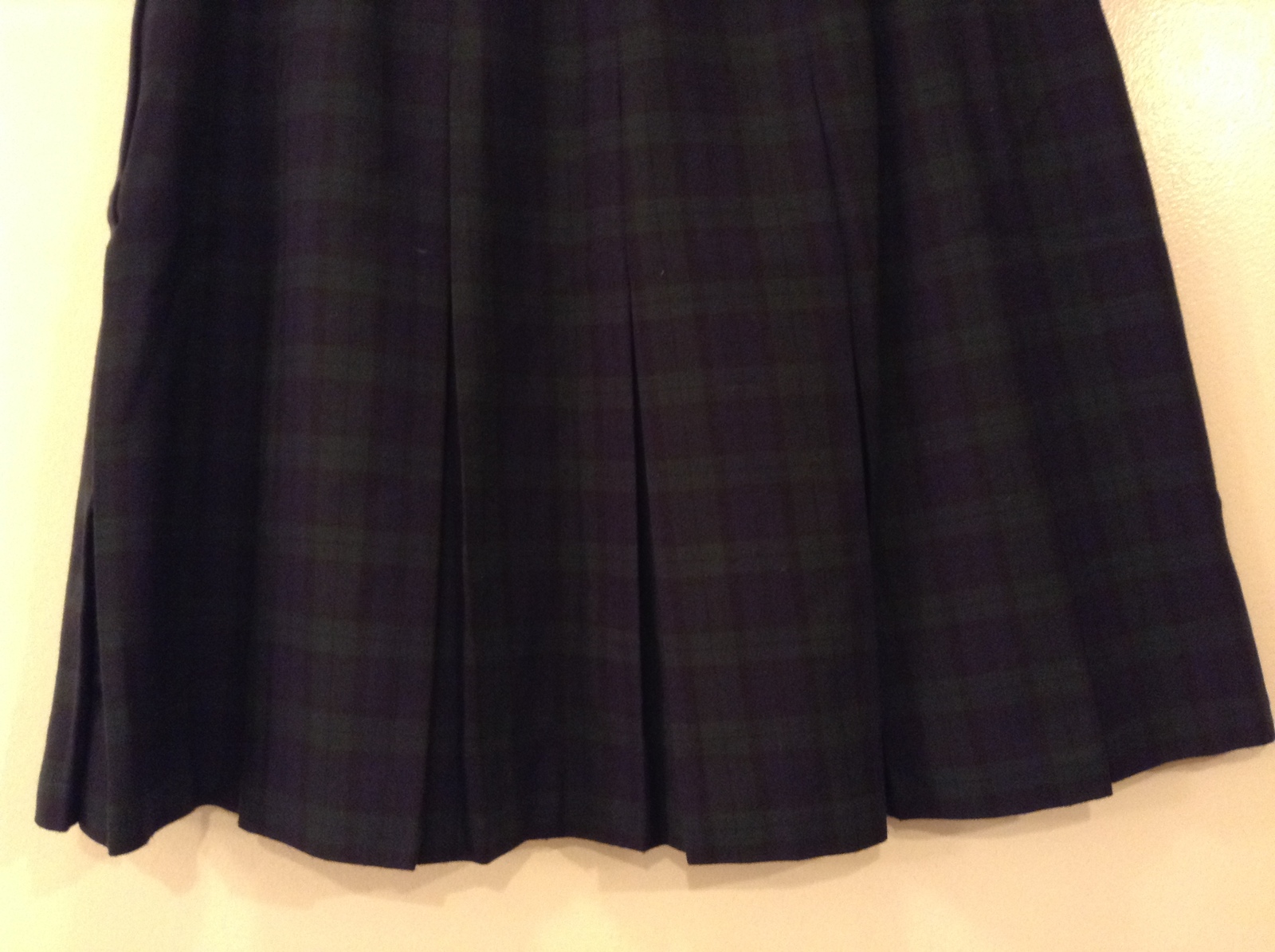 Tracy Evans Navy Blue / Dark Green Plaid School Uniform Pleated Skirt ...