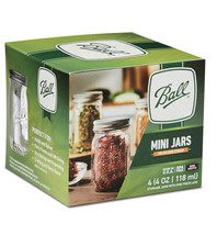 Ball Mini Jars 4 Oz., 4 Count, Dry Storage Spices Herbs - $12.95