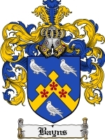 Bayns Family Crest / Coat of Arms JPG or PDF Image Download