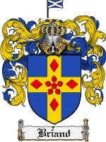 Briand Family Crest / Coat of Arms JPG or PDF Image Download