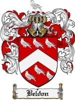 Beldon Family Crest / Coat of Arms JPG or PDF Image Download