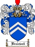 Bracewell Family Crest / Coat of Arms JPG or PDF Image Download