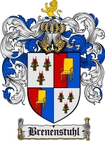 Brenenstuhl Family Crest / Coat of Arms JPG or PDF Image Download