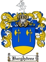 Burghdone Family Crest / Coat of Arms JPG or PDF Image Download