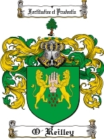 O'Reilley Family Crest / Coat of Arms JPG or PDF Image Download