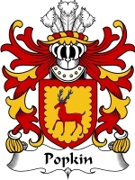 Popkin Family Crest / Coat of Arms JPG or PDF Image Download