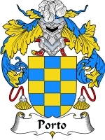 Porto Family Crest / Coat of Arms JPG or PDF Image Download