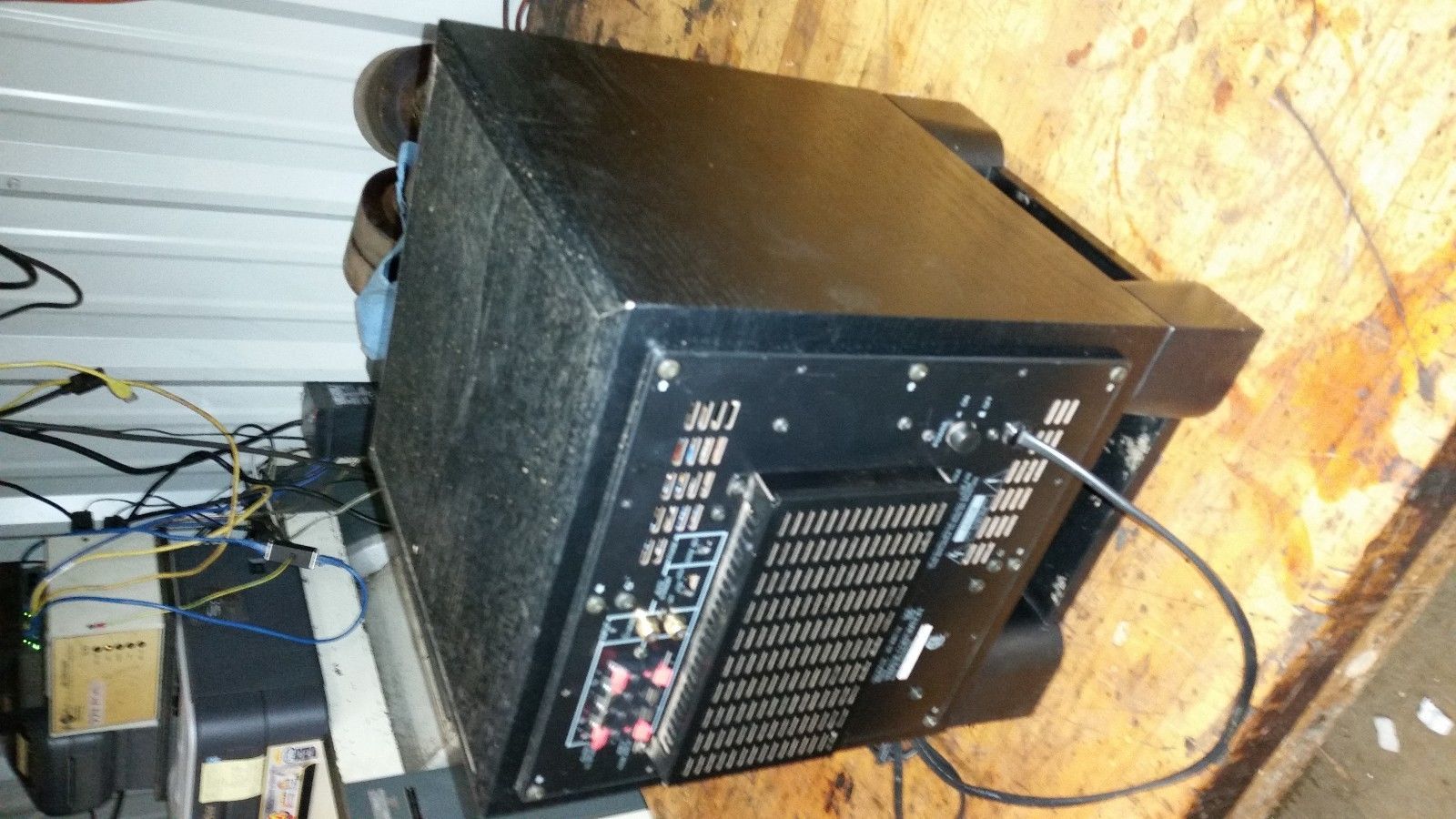 Yamaha 8" Black Powered Subwoofer YSTSW215, 95 Watts RMS, Down Firing