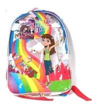 1 Ct Twinkle Toes By Sketchers Bright Multicolored Girls Rainbow Bunny Backpack