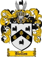 Bolles Family Crest / Coat of Arms JPG or PDF Image Download