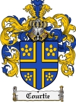Courtie Family Crest / Coat of Arms JPG or PDF Image Download