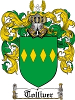 Tolliver Family Crest / Coat of Arms JPG or PDF Image Download - Coat ...