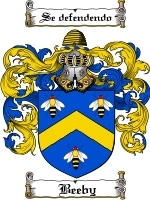 Beeby Family Crest / Coat of Arms JPG or PDF Image Download