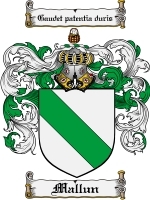 Mallun Family Crest / Coat of Arms JPG or PDF Image Download
