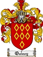 Quincy Family Crest / Coat of Arms JPG or PDF Image Download