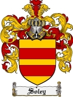 Soley Family Crest / Coat of Arms JPG or PDF Image Download