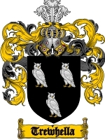 Trewhella Family Crest / Coat of Arms JPG or PDF Image Download