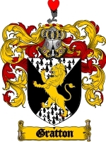 Gratton Family Crest / Coat of Arms JPG or PDF Image Download