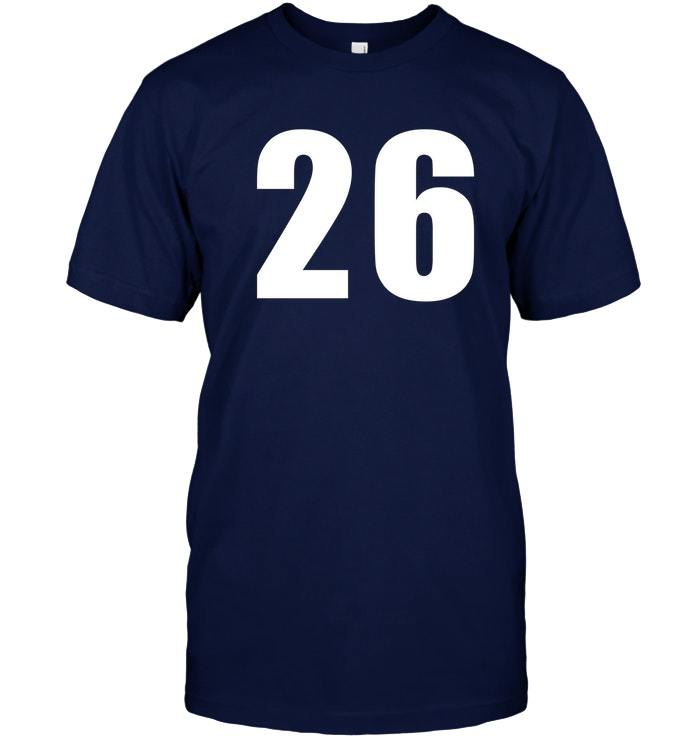 Jersey Number 26 Baseball Football Soccer Basketball Shirt - T-Shirts ...