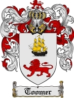 Toomer Family Crest / Coat of Arms JPG or PDF Image Download
